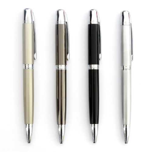 CANETA DE METAL COM MARCA TEXTO